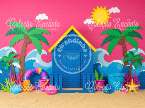 Fundo fotográfico Tema Verão Ref. MVR004 - comprar online