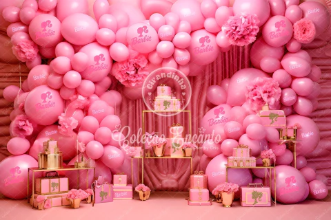 Fundo Fotográfico Bolas Da Barbie-2023807