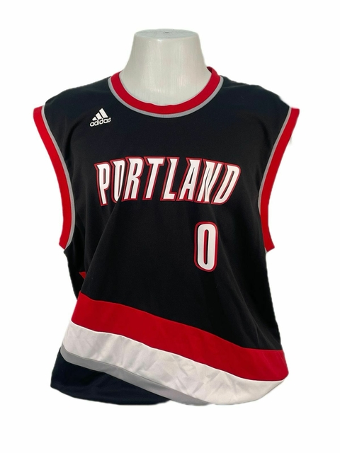 CAMISA PORTLAND TRAIL BLAZERS 2015 LILLARD ORIGINAL DA ÉPOCA