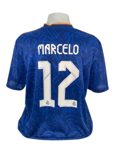 CAMISA REAL MADRID 2021/22 MARCELO ORIGINAL DA ÉPOCA - comprar online