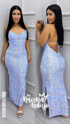 #498 VESTIDO FLORIDO LONGO - comprar online