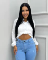 #213 CROPPED CAMISA MANGA LONGA - comprar online