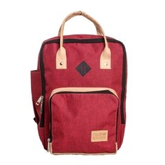MOCHILA MATERNAL BORDÓ MELANGE + Cambiador en internet