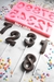 Molde numeros ideal velas/chocolate con ranura