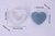 Molde corazon estilo tejido en internet