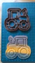 Cortante tractor Zenón granja tamaño galleta 8cm - Mary Cakes