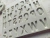 Molde letras rectas 2.5 cm alto x1.5cm ancho c/u