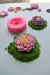 molde de silicona flor suculenta dalia escarapela vela - Mary Cakes