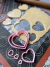 Set de cortantes corazones x 3 + 3 stamps estilo clasico