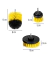 KIT 3 CEPILLOS PARA TALADRO DETAILING AMARILLOS en internet