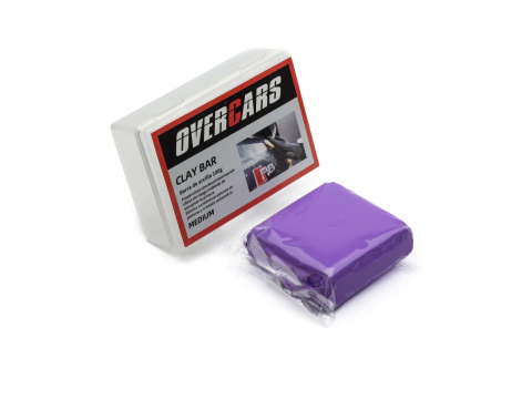 CLAYBAR DESCONTAMINANTE DE AUTOS OVERCARS 100GRS GRADO MEDIO