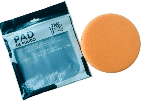 PAD DE PULIDO 5 PULGADAS ROTATIVA CORTE MEDIO NARANJA PRO TOOLS - comprar online