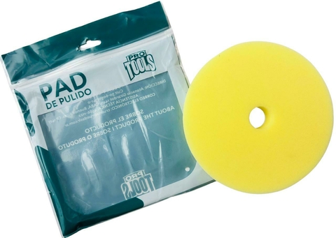 PAD DE PULIDO 5 PULGADAS ROTORBITAL CORTE MEDIO AMARILLO PRO TOOLS - comprar online
