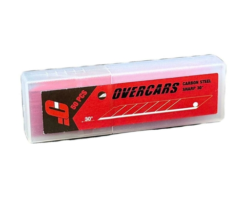 REPUESTO HOJA CUTTER 9 MM 30° X 50 OVERCARS