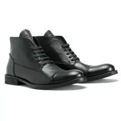 Borcego Zorro Cuero Negro