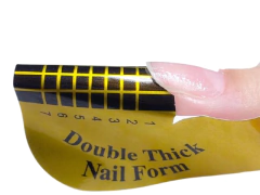 Molde Adesivos Coração Unha - Nail Form - 500un. na internet