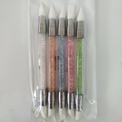 Kit Pincel Silicone Com 5 Unidades