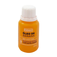 Óleo de Banana Farmax produto para recuperar e amolecer esmaltes - 28ml
