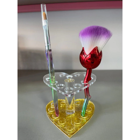 Porta Pincel - Formato Coração