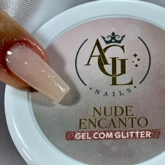 Gel com Glitter Agl Nude Encanto 25g - comprar online