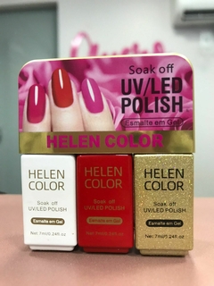 Kit Esmalte em Gel 3 cores Helen Color