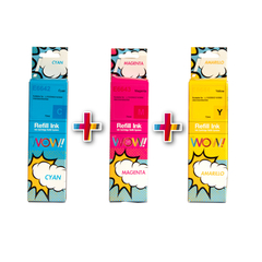 COMBO TINTA 664 KIT CMY ALTERNATIVO EPSON L355 L555 L395 L200 L210
