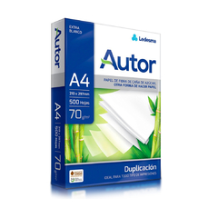 Resma Autor A4 70gr 500 Hojas Papel Blanco