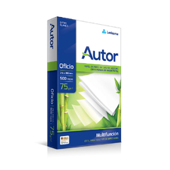 Resma Autor Oficio 75gr 500 Hojas Papel Blanco