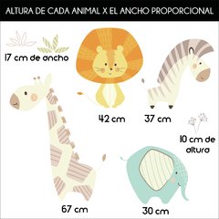 Animales Selva ~ Elefante León Jirafa Caballo - comprar online