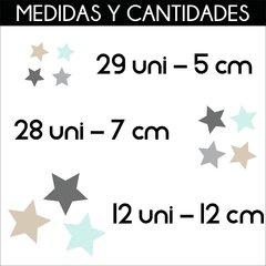 Animalitos Nórdicos con Estrellas ~ GRANDE + Medidor de Altura en internet