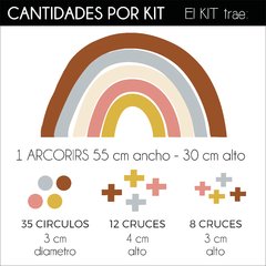 Arcoíris + Circulos y Cruces - Deconilos Vinilos