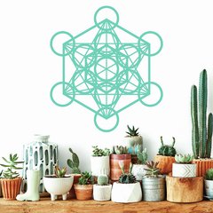 Geometria Sagrada ~ CUBO DE METATRON 60 CM - Deconilos Vinilos
