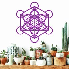 Geometria Sagrada ~ CUBO DE METATRON 60 CM - Deconilos Vinilos