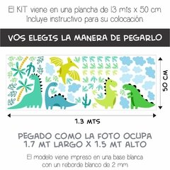 Dinos + Palmeras y Pastos en internet
