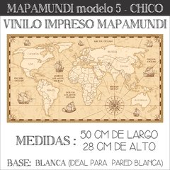 Mapamundi 50 cm ~ CHICO - Deconilos Vinilos