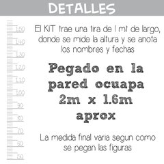 Unicornios ~ GRANDE + Medidor de Altura MODELO 1 - Deconilos Vinilos
