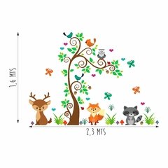 Árbol + Animales Zorro Mapuche ~ GRANDE - comprar online