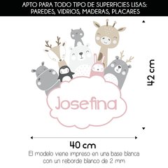 Imagen de Nombre Puerta Con Animalitos Nórdicos ~ MOD Burbuja