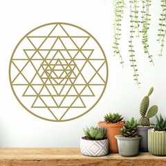 Geometría Sagrada ~ SRI YANTRA 60 CM - Deconilos Vinilos