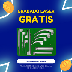 Laringoscopio macintosh curvo miller recto fibra optica luz blanca mango standard y pediatrico en internet
