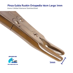 Pinza Gubia Ruskin Ortopedia 15.24cm Largo 3mm Curva O Recta - tienda en línea