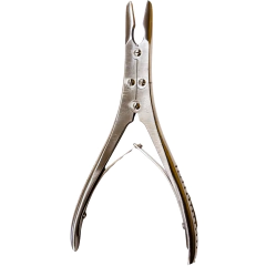 Pinza Gubia Ruskin Ortopedia 19cm Largo 5mm Curva O Recta