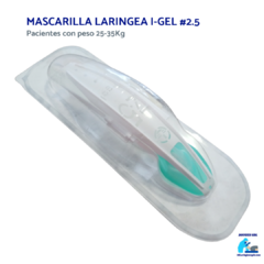 Imagen de Kit de mascarillas laringeas supragloticas i-gel #1 #1.5 #2 #2.5 #3 #4 #5