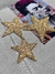 Par de Estrelas M, cor OURO, termocolante - Boutique de Aviamentos - apliques e acessórios em pedrarias