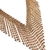 Decote Mila - OURO - Franjas de strass - loja online