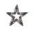Par de apliques Estrelas Amanda Ônix em Pedrarias - 7cm na internet