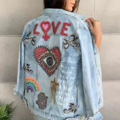 Aplique VIDRILHOS Rainbow - arco íris bordado termocolante com pedrarias - comprar online