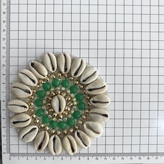 Aplique Summer vibes - búzios e pedrarias - termocolante - Apliques em pedrarias exclusivos - Boutique de Aviamentos