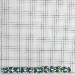 Faixa Pedrarias Cissa Multicolor - termocolante - Apliques em pedrarias exclusivos - Boutique de Aviamentos