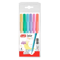 MARCADOR AL AGUA TRABI JUNIOR PASTEL X6